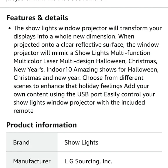 Nib Show Lights Window Projector 10 Amazing Shows